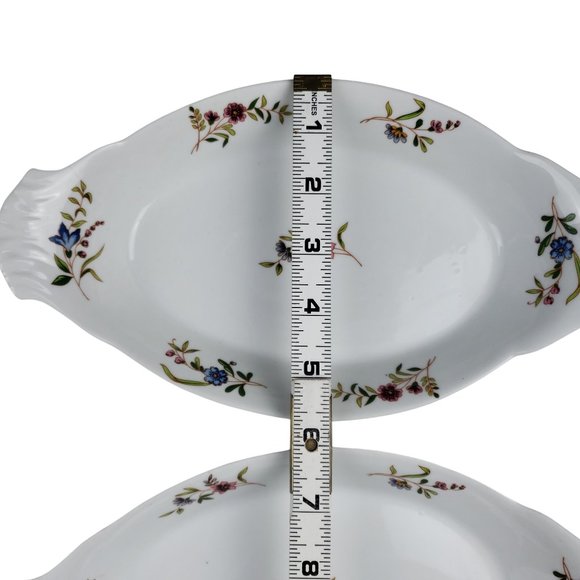 BIA Cordon Bleu 2 Au gratin Baking Dishes Versailles Margot Frieda Floral USA - Picture 5 of 7